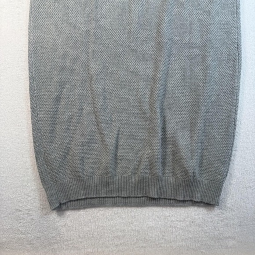 Gray Knit Button-Front Sweater Dress - Picture 4 of 7